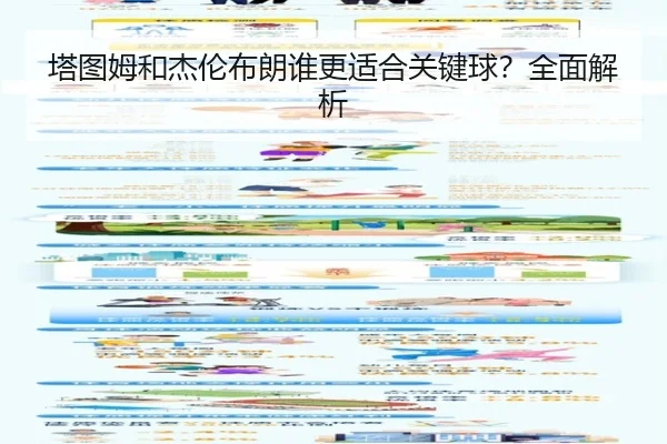塔图姆和杰伦布朗谁更适合关键球？全面解析